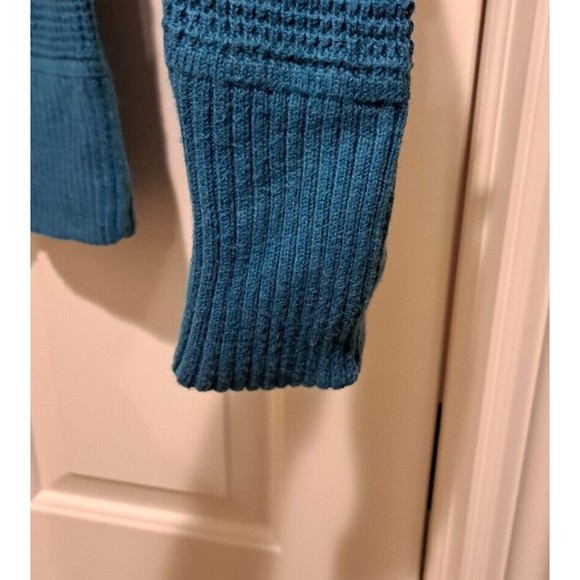 EDDIE BAUER 4 Button Knit Pullover Sweater Womens Size Large Blue - Picture 4 of 6